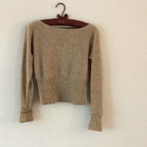 Cropped gray sweater